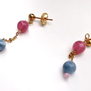 kolczyki, turmaliny, kolczyki Turmalinowe, Joanna Trefon, stal chirurgiczna, biżuteria klasyczna, biżuteria biznesowa