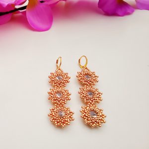 Kolczyki "Złote kwiaty"